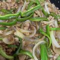 すぎちゃん☆'s cooksnap of when they made ひき肉とピーマンの甘辛炒め.