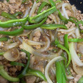 すぎちゃん☆'s cooksnap of when they made ひき肉とピーマンの甘辛炒め.
