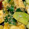 まきぽっさ's cooksnap of when they made きゅうりとアボカドのピリ辛和え☾.