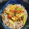 ★まいちむ★'s cooksnap of when they made 冷たい葱ラー油蕎麦.
