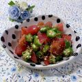 toraちゃん♪'s cooksnap of when they made ■　トマトとオクラの和風和え　■.