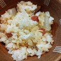 ばたみそーぱん☆'s cooksnap of when they made 新玉ねぎと桜えびとベーコンの炊き込みご飯.