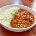 Superlittleboo's cooksnap of when they made 留守番メニューに！トマトポークハヤシ.