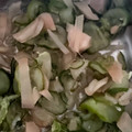 Yokchina's cooksnap of when they made 簡単！1分！【胡瓜とガリの即席酢の物】.