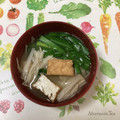 おはなすき's cooksnap of when they made 厚揚げ☆えのきニラの味噌汁.