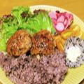 こももさん's cooksnap of when they made 豆腐とエノキのふわふわ鶏ハンバーグ.