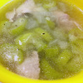 なんなこなんだ's cooksnap of when they made へちまと　わかめ　のスープ.