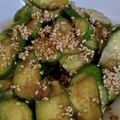 haine1983's cooksnap of when they made 簡単キュウリの胡麻和え.