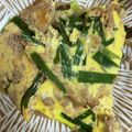 手抜きクック's cooksnap of when they made 甘辛味！豚ひき肉とニラたっぷりの卵とじ☆.