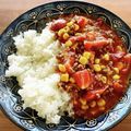 ライチmary26's cooksnap of when they made 簡単5分☆コーンキーマカレー.