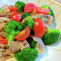 ちーまぐ's cooksnap of when they made 牛肉トマトブロッコリのおかずなサラダ.