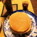 emola's cooksnap of when they made ふわもち。バナナヨーグルトパンケーキ.