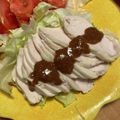 まなつきママ's cooksnap of when they made ヘルシーで簡単！蒸し鶏の胡麻ダレ添え♪.