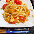 Kazux☆'s cooksnap of when they made トマトともやしの卵炒め.
