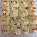 クック0GF8C9☆'s cooksnap of when they made 初心者も簡単！もちもちクマさんちぎりパン.