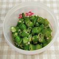 umemodoki's cooksnap of when they made オクラのわさび和え.