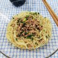 在宅勤務のおじさん's cooksnap of when they made ねぎとツナのぶっ掛け素麺～レモン風味.