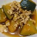 ぶ〜ちゃん。's cooksnap of when they made 【農家のレシピ】かぼちゃの鳥そぼろ煮.