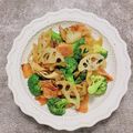 コムギ大好き's cooksnap of when they made 一番人気のホットサラダの蓮根入り.