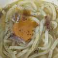 ひぃちゃんひー's cooksnap of when they made レンジで調理♪冷凍うどんカルボナーラ.