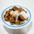 ＠迷子＠'s cooksnap of when they made cafe風。豚と茄子のピリ味噌丼♪.