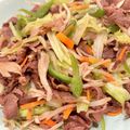 悠LOVE航's cooksnap of when they made 牛肉と野菜の甘辛炒め.