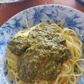 ロングマン's cooksnap of when they made 南イタリア風、バジルのペースト.
