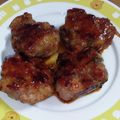 えりこ82☆'s cooksnap of when they made 照り焼き☆手抜きの豚こまハンバーグ.