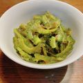 WoodChoco's cooksnap of when they made ゴーヤのごま油炒め.