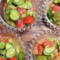 まやしゅうまま's cooksnap of when they made レモンで夏味♪胡瓜とトマト♪ごま酢和え.
