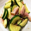 クックZFKRE9☆'s cooksnap of when they made ズッキーニとベーコンのバターコンソメ炒め.