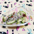 ﾁｲﾁｬﾝﾏﾏ's cooksnap of when they made きゅうりと糸こんにゃくの梅ゆかり和え.