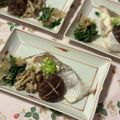 yesmama's cooksnap of when they made 鯛としめじの酒蒸し・小料理屋風.