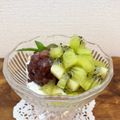 horseland's cooksnap of when they made ヨーグルトにあんことキウイフルーツ.