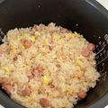 y_u♡'s cooksnap of when they made 炊飯器で簡単チャーハン♡.