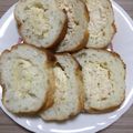 puniＫ's cooksnap of when they made フランスパンの詰め物.