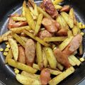 プルンバゴ's cooksnap of when they made ジャガイモとウインナーのカレースティック.