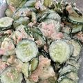 y_u♡'s cooksnap of when they made 親父特製きゅうりとツナのサラダ.