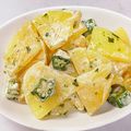 なーなちゃん's cooksnap of when they made ジャガイモとオクラのサラダ.