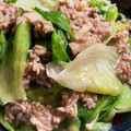wato☆5's cooksnap of when they made レタスとひき肉のうま塩炒め.