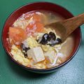 クック9C9V3J☆'s cooksnap of when they made トマトと豆腐のサンラータン風スープ.