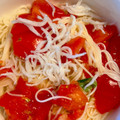 9ma9ma's cooksnap of when they made しらすとトマトの冷製パスタ風そうめん.