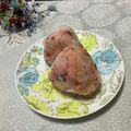 Laufen's cooksnap of when they made 鮭梅しそおにぎり♪.