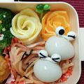 SUNMOONMOM's cooksnap of when they made 入学入園祝い✿スライスチーズで寿司ケーキ.