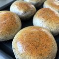 ♡マッキークッキング's cooksnap of when they made 普通に美味しい！黒胡麻パン.