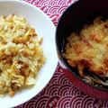 花時計咲いた's cooksnap of when they made 再現！ゆで太郎の得セット♪ミニかつ丼と冷.