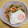 バカリャウ's cooksnap of when they made 米化オートミールでガパオライス.
