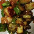 ヨシヨッシー's cooksnap of when they made 鶏肉と茄子とピーマン甘ポン酢炒め.