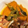 ホットクレープ's cooksnap of when they made 美味簡単♪豚肉レンジかぼちゃオクラの煮物.