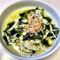 azbjbn's cooksnap of when they made わかめとえのきのお浸し【作り置き】.